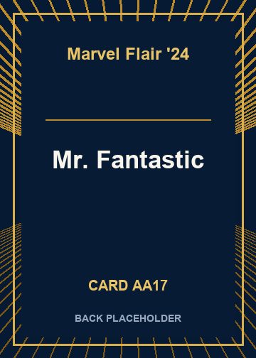 Mr. Fantastic back card image