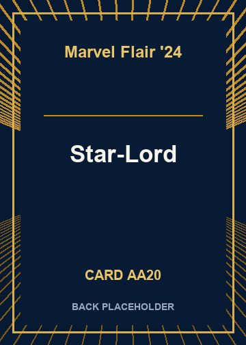 Star-Lord back card image