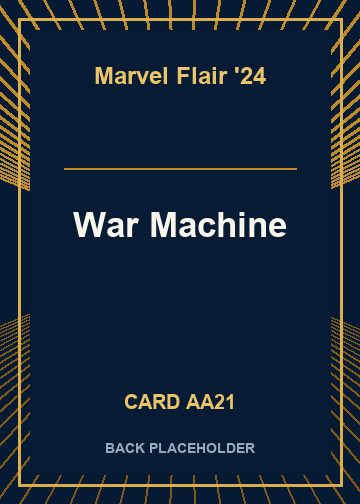 War Machine back card image