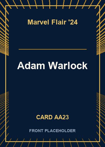 Adam Warlock card thumbnail