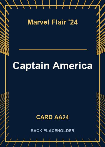 Captain America back card image