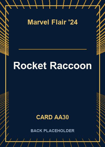 Rocket Raccoon back card image
