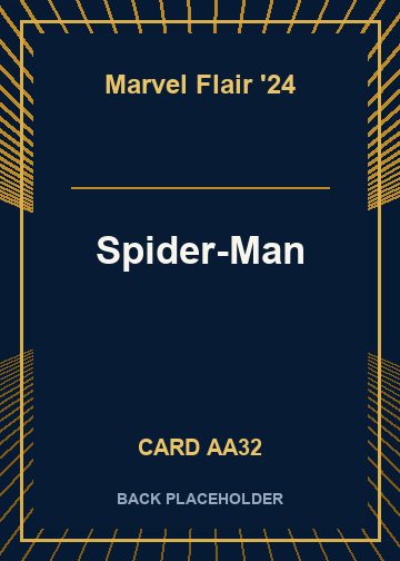 Spider-Man back card image