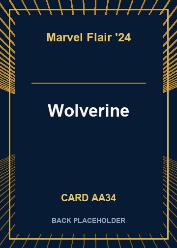 Wolverine back card image