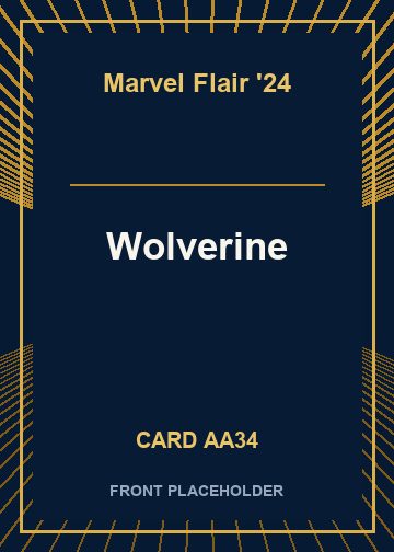 Wolverine front card image