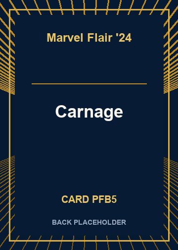 Carnage back card image