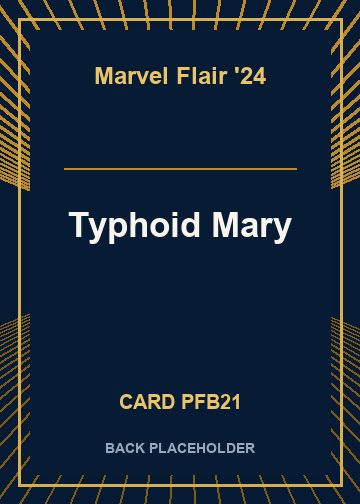Typhoid Mary back card image