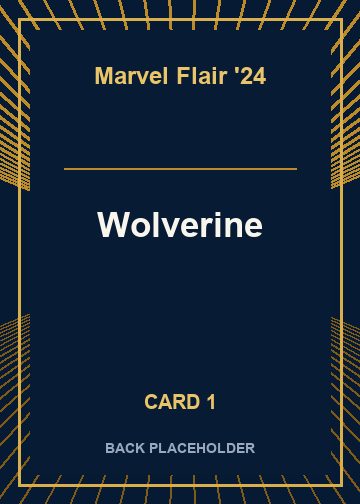 Wolverine back artwork