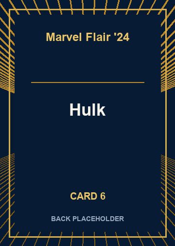 Hulk back artwork