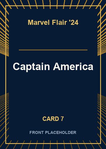 Captain America front artwork