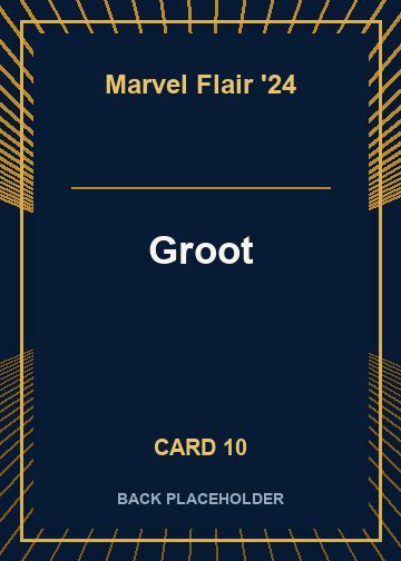 Groot back artwork