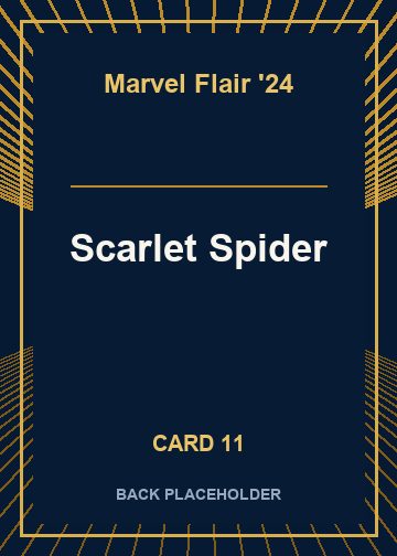 Scarlet Spider back artwork