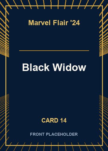 Black Widow front artwork