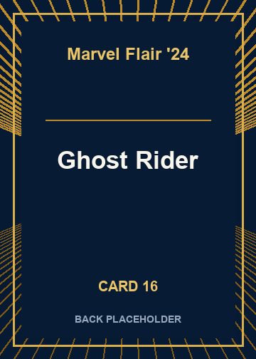 Ghost Rider back artwork