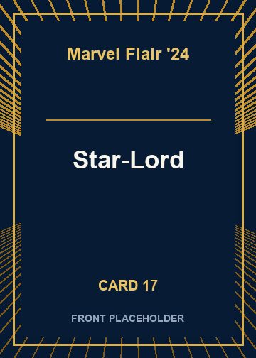 Star-Lord front artwork