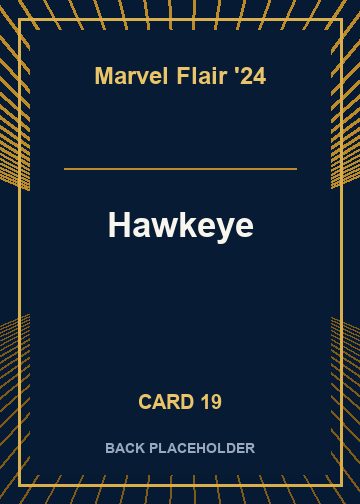 Hawkeye back artwork