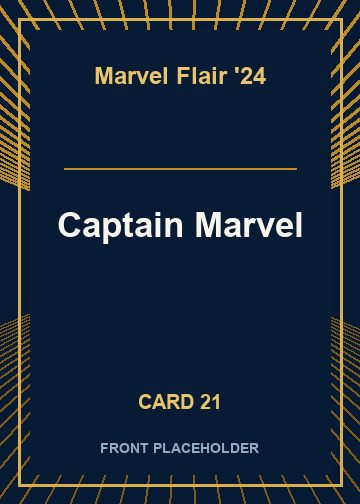Captain Marvel front artwork
