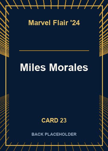 Miles Morales back artwork