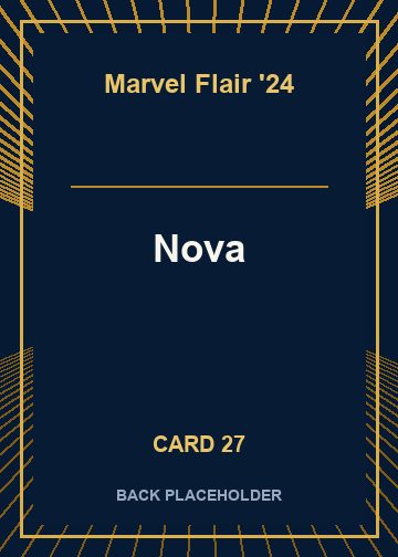 Nova back artwork
