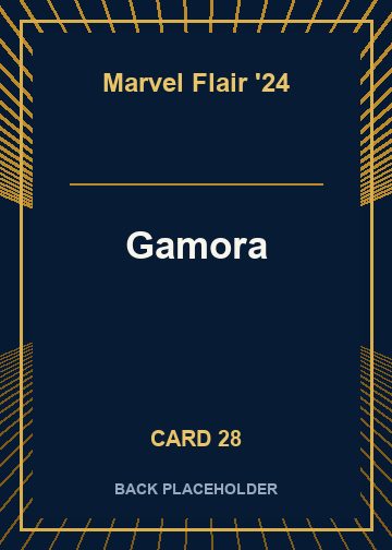 Gamora back artwork