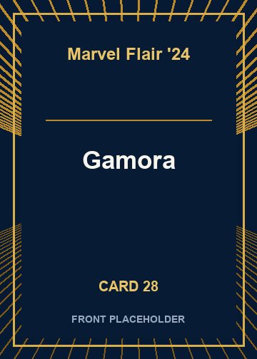 Gamora front artwork