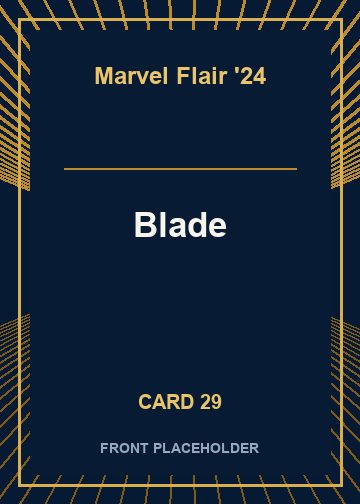 Blade front artwork
