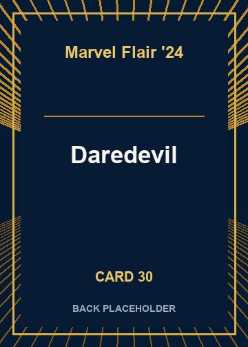 Daredevil back artwork