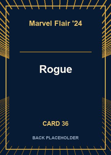 Rogue back artwork