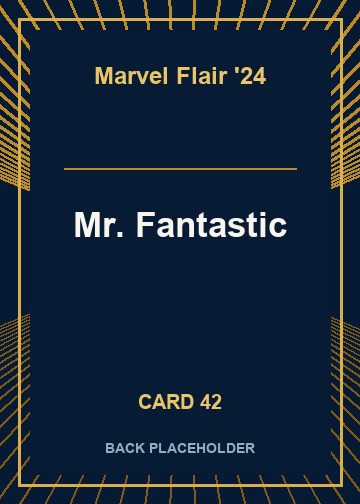 Mr. Fantastic back card image
