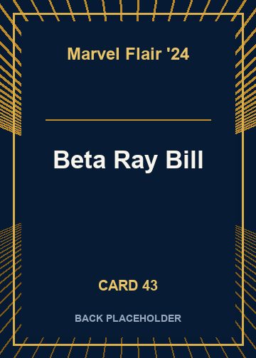 Beta Ray Bill back card image
