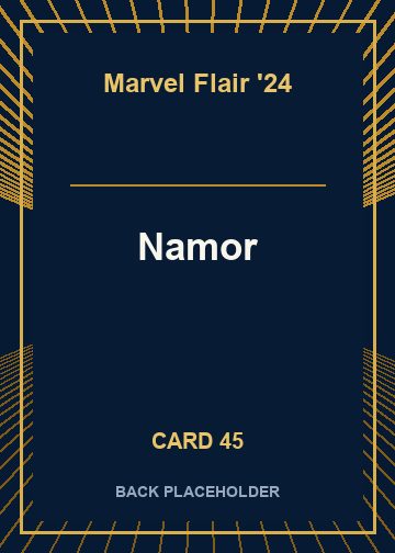 Namor back card image