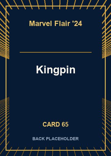 Kingpin back card image