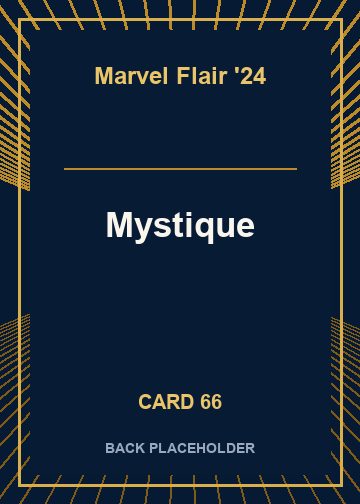 Mystique back card image
