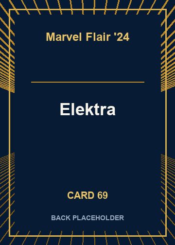 Elektra back card image
