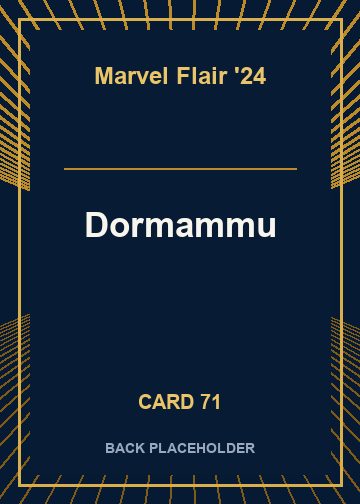 Dormammu back card image