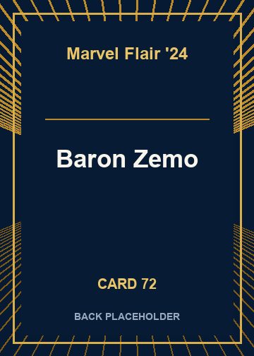 Baron Zemo back card image