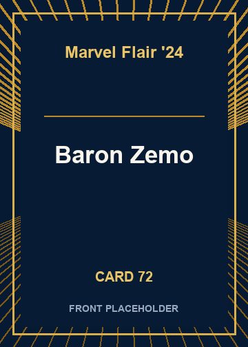 Baron Zemo front card image