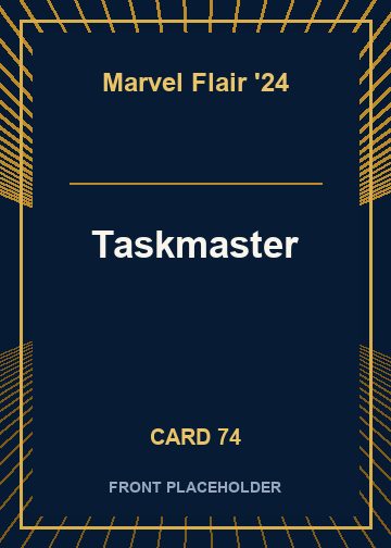 Taskmaster front card image