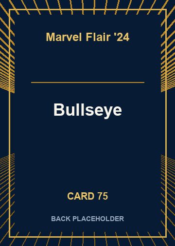 Bullseye back card image