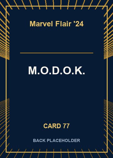 M.O.D.O.K. back card image