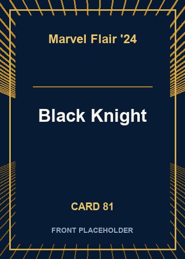 Black Knight front card image