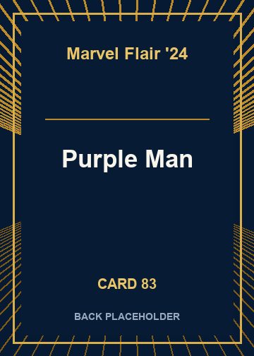 Purple Man back card image