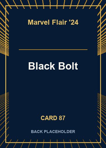 Black Bolt back card image