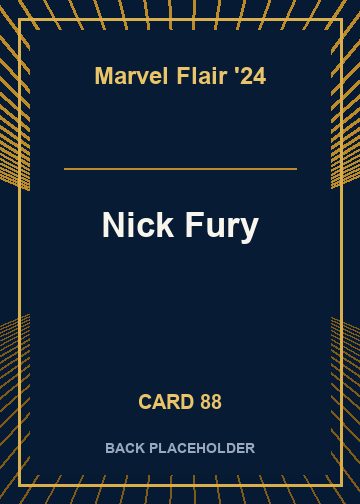 Nick Fury back card image