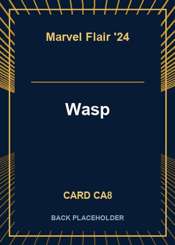 Wasp back card image