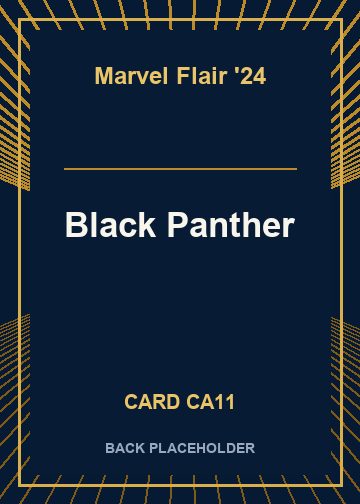 Black Panther back card image