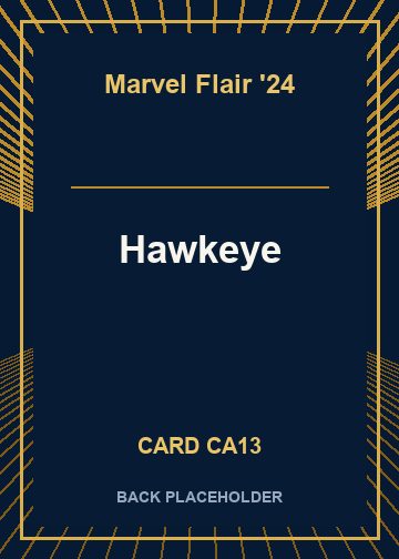 Hawkeye back card image