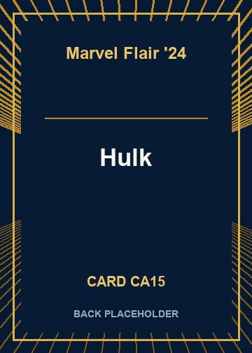 Hulk back card image