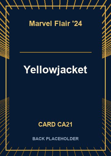 Yellowjacket back card image