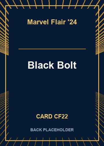 Black Bolt back card image